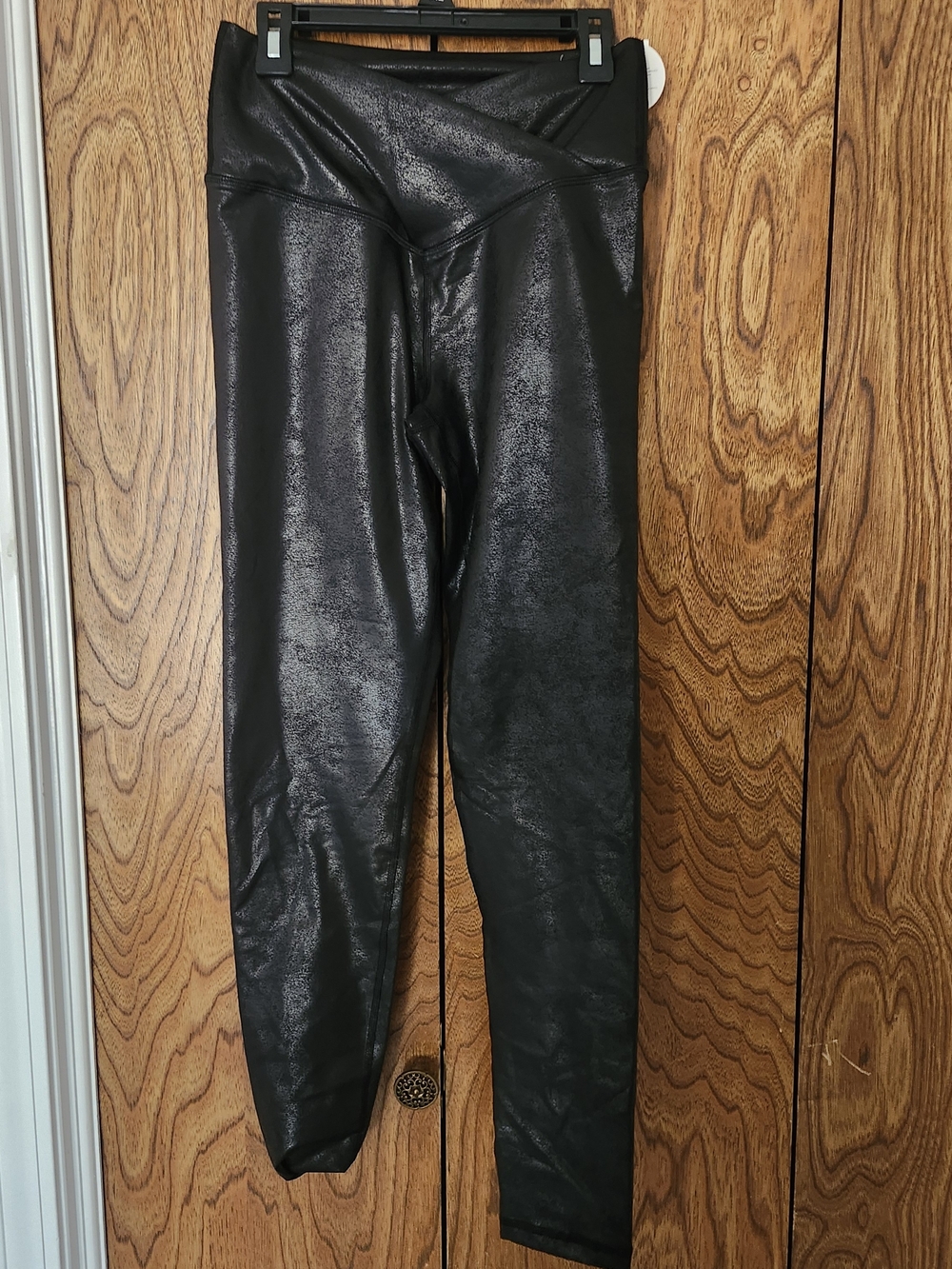 Aerie Black Pleather Leggings
